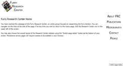 Desktop Screenshot of furcenter.org